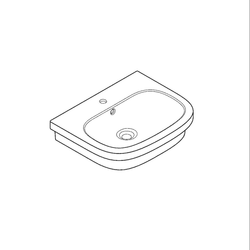 GROHE 39337000 - Uz virsmas montējama izlietne EURO CERAMIC 600 × 480 mm keramika/balta