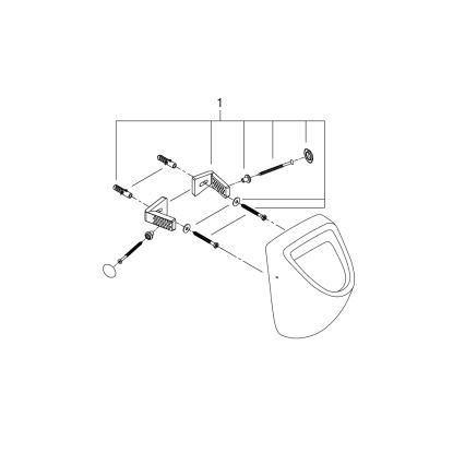 GROHE 39438000 - Pisuārs BAU CERAMIC 337 × 355 × 552 mm keramika/balts