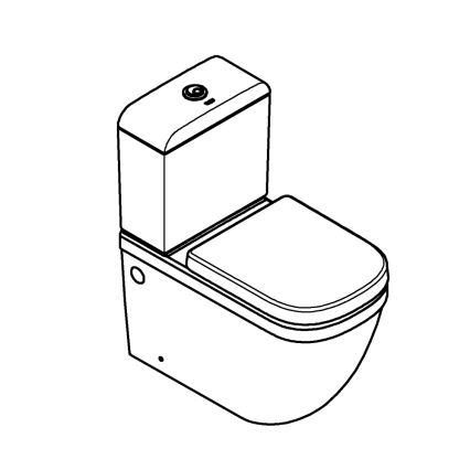 GROHE 39462000 - WC komplekts EURO CERAMIC 67,5 x 37,4 x 77,4 cm keramika/balta