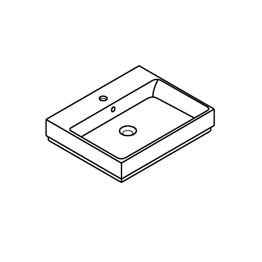 GROHE 3947700H - Izlietne CUBE CERAMIC 600 × 490 mm keramika/balta