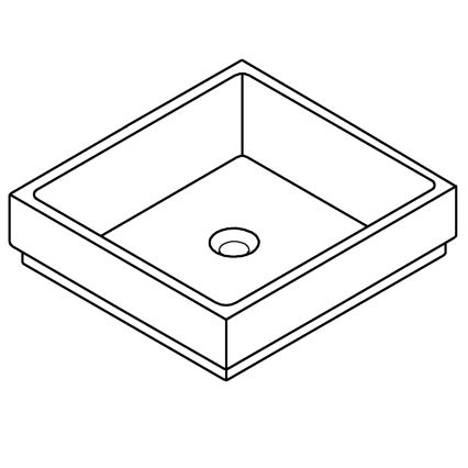 GROHE 3948100H - Izlietne CUBE 500 × 470 mm keramika/balta