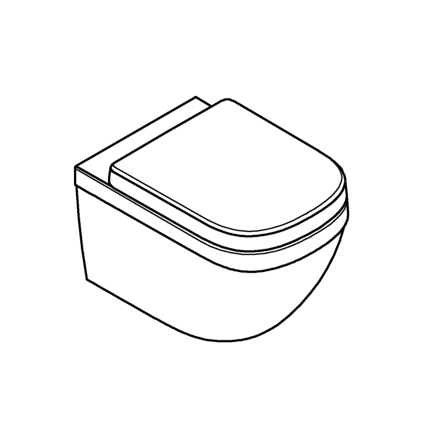 GROHE 39554000 - Sienas piestiprināms WC pods EURO CERAMIC 540 × 374 mm keramika/balta