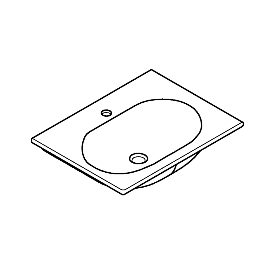 GROHE 3956800H - Izlietne ESSENCE 600 × 460 mm keramika/balta