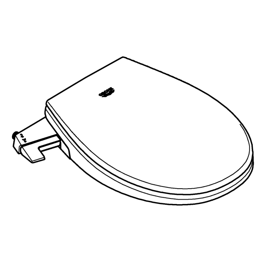 GROHE 39648SH0 - Manuālais bidē sēdeklis BAU CERAMIC, DuroWhite