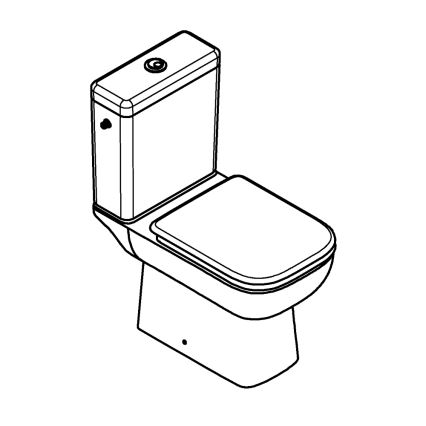 GROHE 39814000 - WC kombinētais komplekts START EDGE 825 × 557 × 384 mm keramika/durobalts