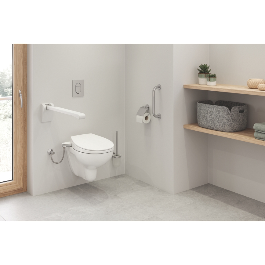GROHE 40374001 - WC tīrīšanas komplekts ESSENTIALS 12,1 x 39,8 cm hromēts