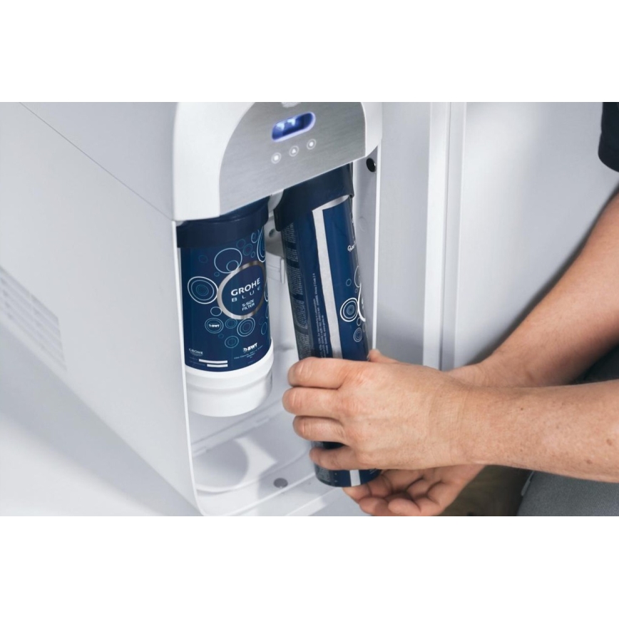 GROHE 40422000 - GROHE BLUE karbonizācijas balons 425 g CO2 (4 gab.) no nerūsējošā tērauda