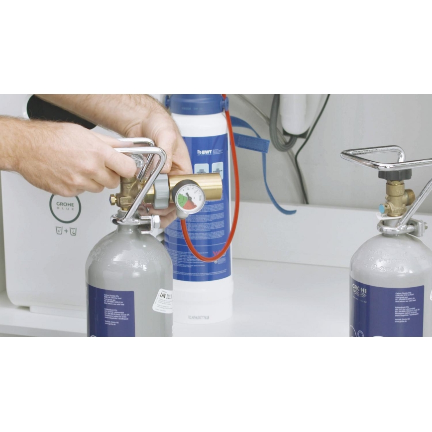 GROHE 40423000 - Sākuma komplekts ar GROHE BLUE CO2 spiediena balonu, 2 kg