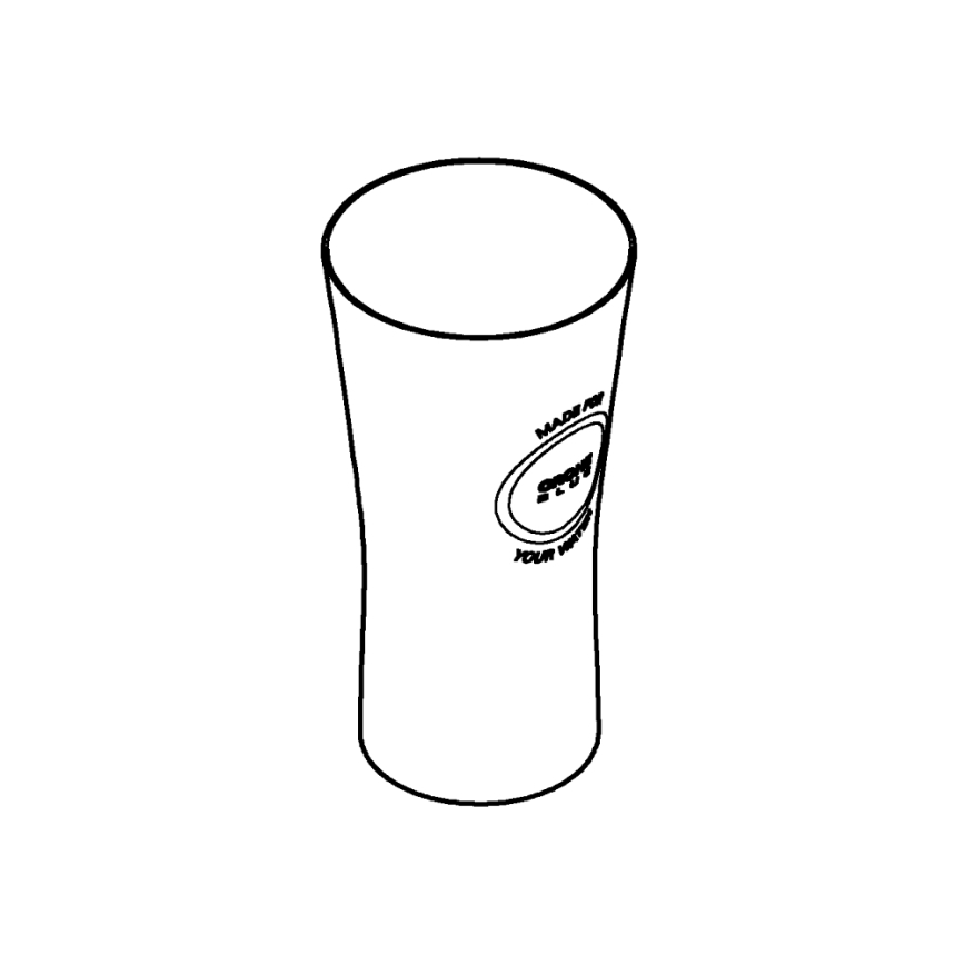 GROHE 40437000 - komplekts 6 gab. BLUE glāzes, 250 ml, no kristāla, caurspīdīgas