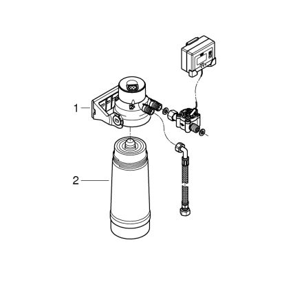 GROHE 40438001 - Starta filtru komplekts S GROHE BLUE, spīdīgs hroms