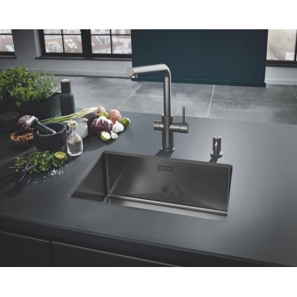 GROHE 40535AL0 - COSMOPOLITAN šķidro ziepju dozators 500 ml grafīta