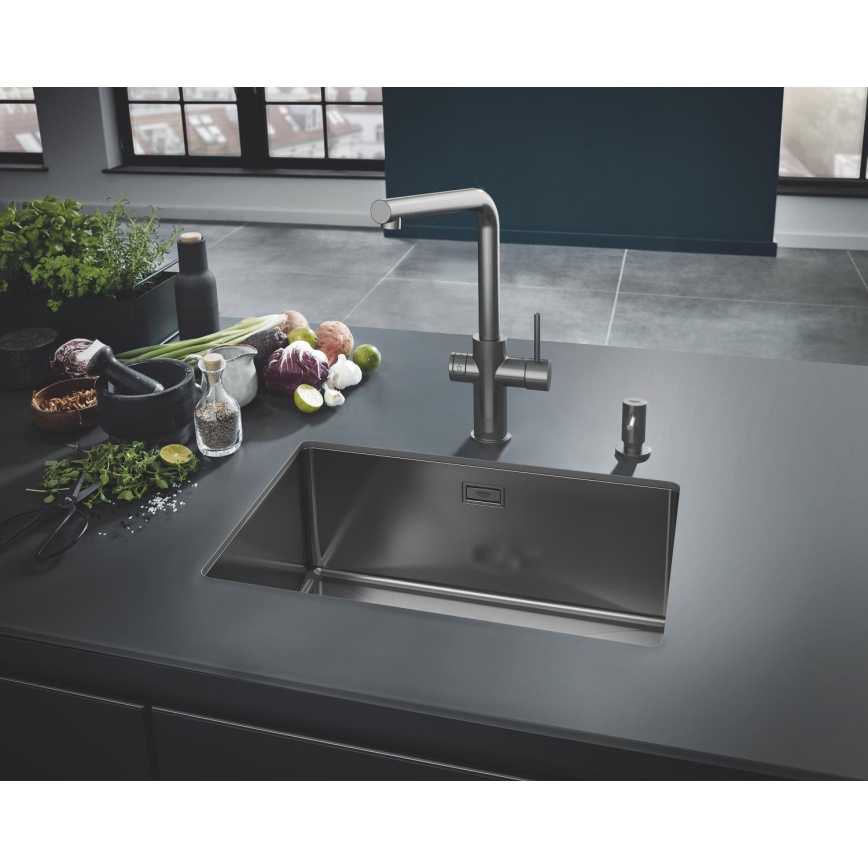GROHE 40535AL0 - COSMOPOLITAN šķidro ziepju dozators 500 ml grafīta