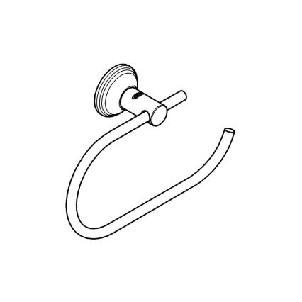 GROHE 40657001 - Tualetes papīra turētājs ESSENTIALS AUTHENTIC spīdīgs hroms