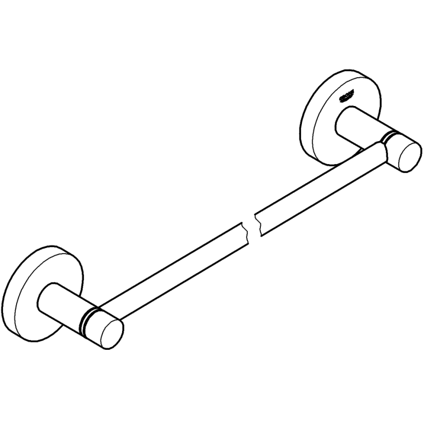 GROHE 40688001 - Dvieļu turētājs ESSENTIALS 504 mm spīdīgi hromēts