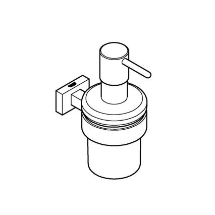 GROHE 40756001 - Šķidro ziepju dozators ESSENTIALS CUBE 160 ml spīdīgs hroms