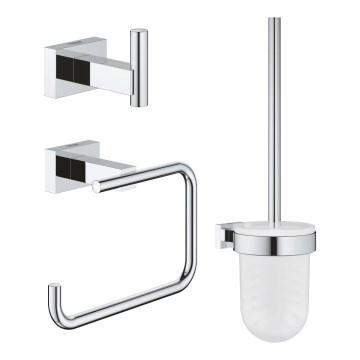 GROHE 40757001 - ESSENTIALS CUBE piederumu komplekts, spīdīgs hroms