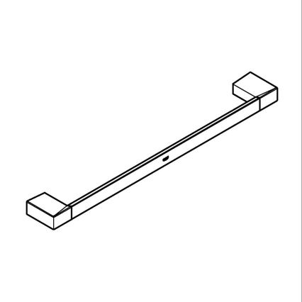 GROHE 40767000 - SELECTION CUBE 500 mm dvieļu turētājs, spīdīgs hroms
