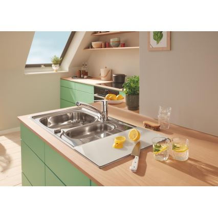 GROHE 40786L00 - Stikla plaukts 450 × 240 × 19 mm balts