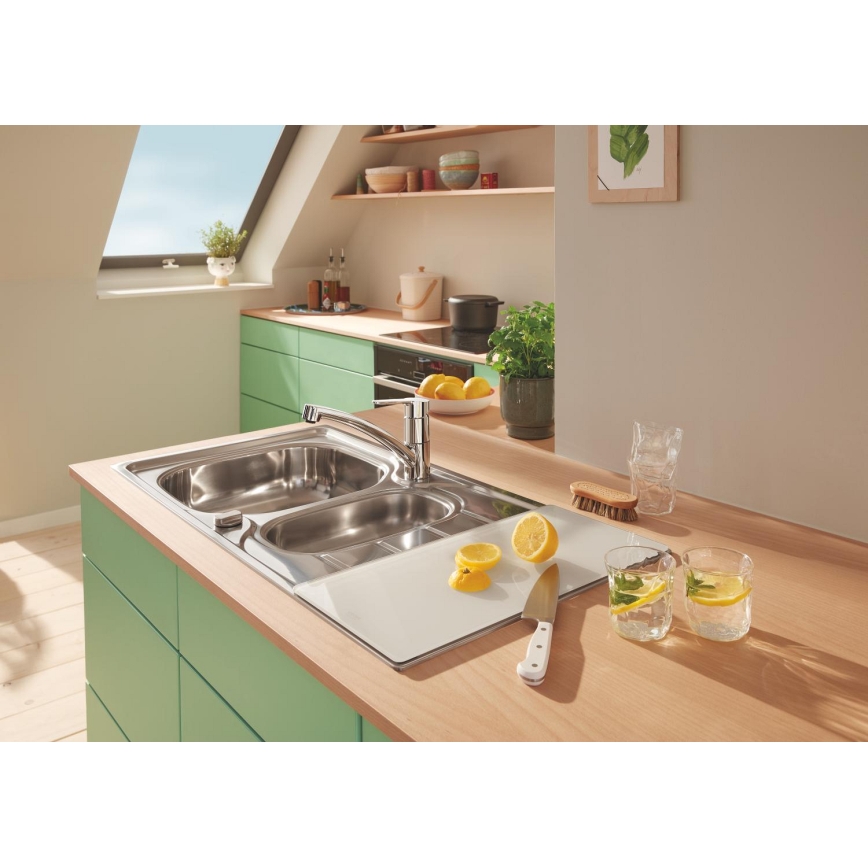 GROHE 40786L00 - Stikla plaukts 450 × 240 × 19 mm balts