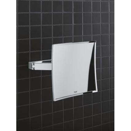 GROHE 40808000 - Kosmētikas spogulis SELECTION CUBE 22,3 × 22,3 cm spīdīgs hroms