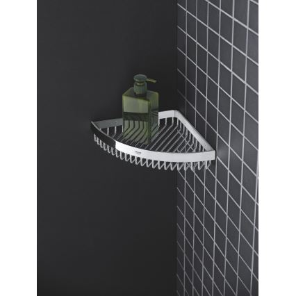 GROHE 40809000 - Stiepļu ziepju trauks SELECTION CUBE 20 × 20 cm pulēts hroms