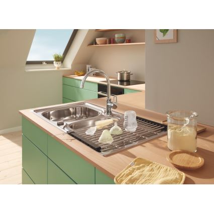 GROHE 40856SD0 - drenāžas paliktnis 450 × 348 mm birstēta nerūsējošā tērauda apdare