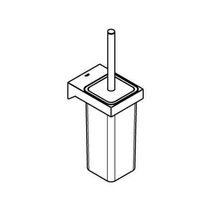 GROHE 40857000 - Tualetes tīrīšanas komplekts SELECTION CUBE, spīdīgs hroms