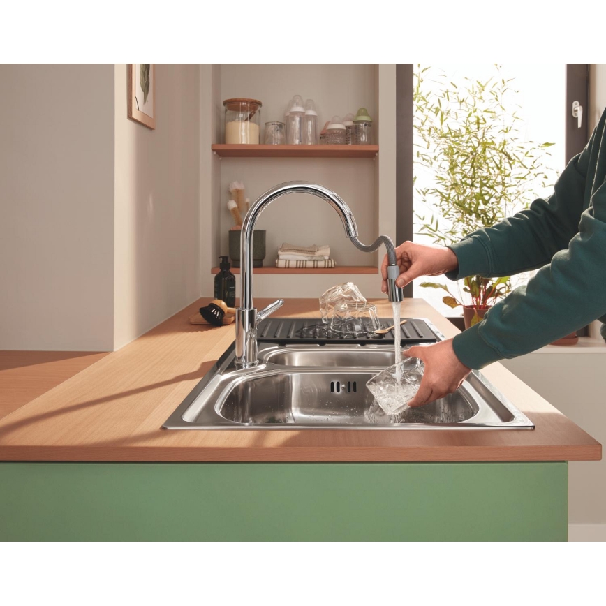 GROHE 40872K00 - Notekas paplāte 450 x 250 mm keramika/melna