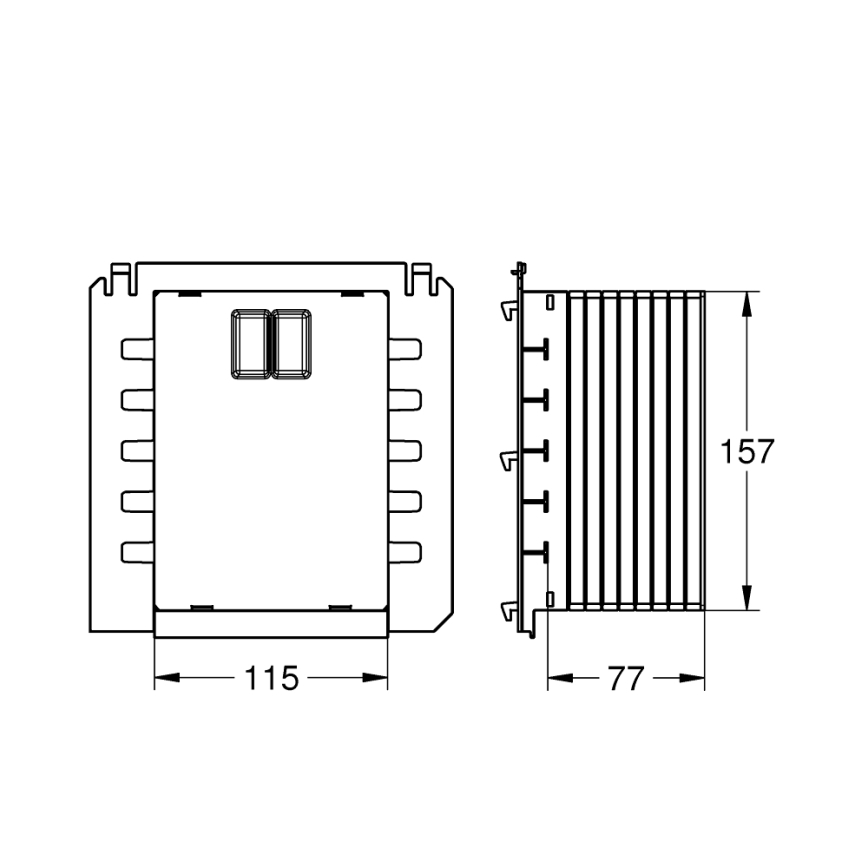 GROHE 40911000 - RAPID SL servisa lūka, balta