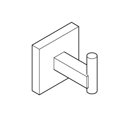 GROHE 409612430 - Āķis START CUBE 5,4 × 5,4 × 6 cm melns