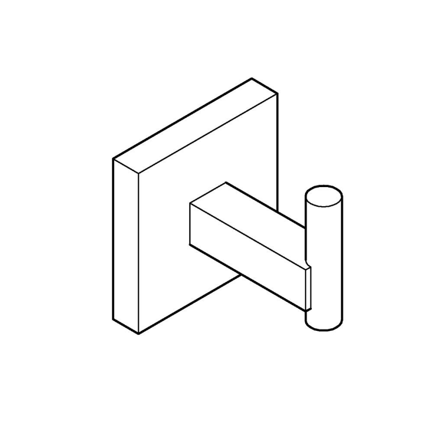 GROHE 40961DC0 - Āķis vannas halātam START CUBE, no nerūsējošā tērauda