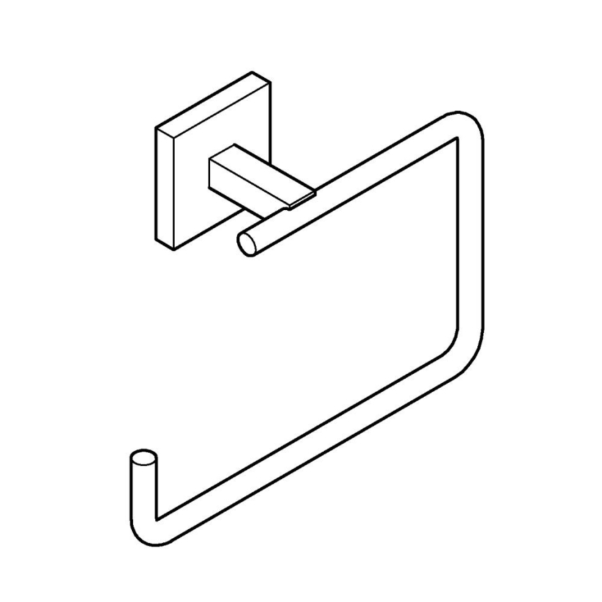 GROHE 409752430 - Dvieļu turētājs START CUBE 18,8 x 13,8 cm melns