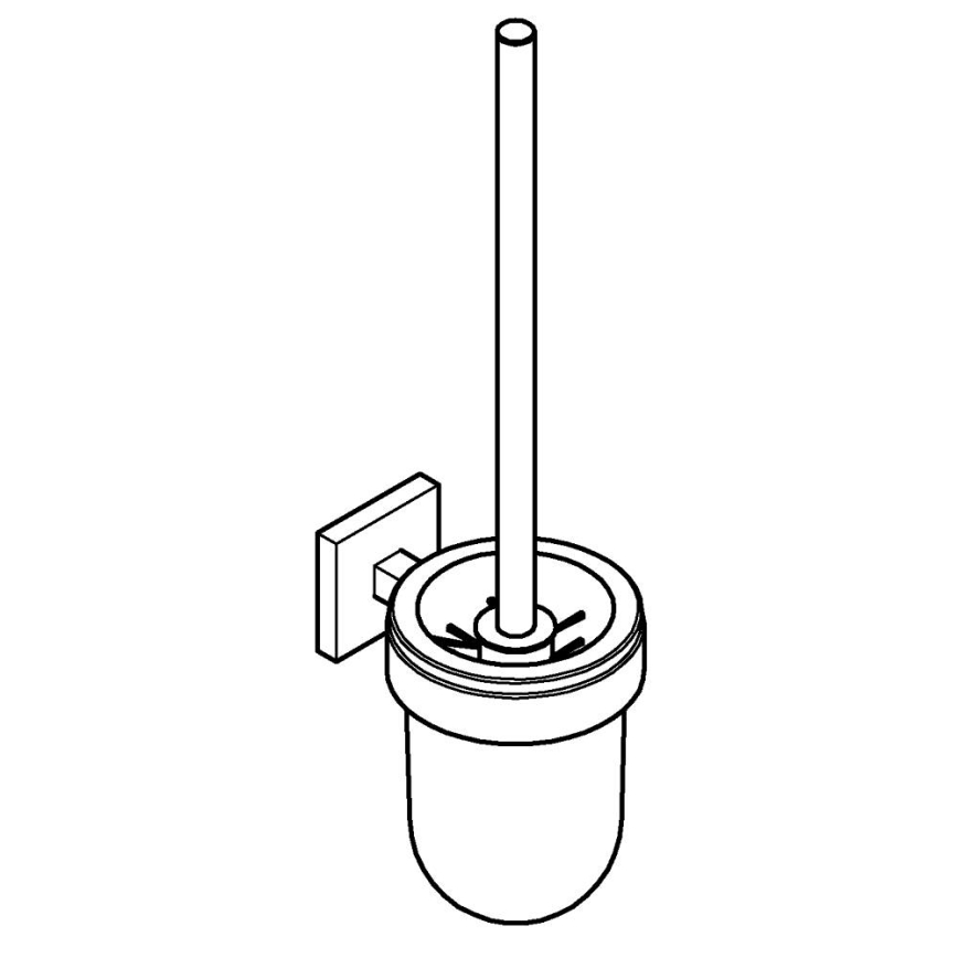 GROHE 40977000 - START CUBE tualetes tīrīšanas komplekts, spīdīgs hroms
