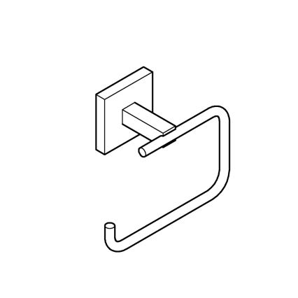 GROHE 409782430 - Tualetes papīra turētājs START CUBE melns