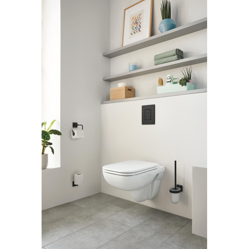 GROHE 409782430 - Tualetes papīra turētājs START CUBE melns