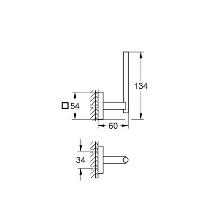 GROHE 40979000 - START rezerves tualetes papīra turētājs, spīdīgs hroms