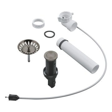 GROHE 40986AL0 - Noteku komplekts virtuves izlietnēm, diametrs 35 mm, grafīts