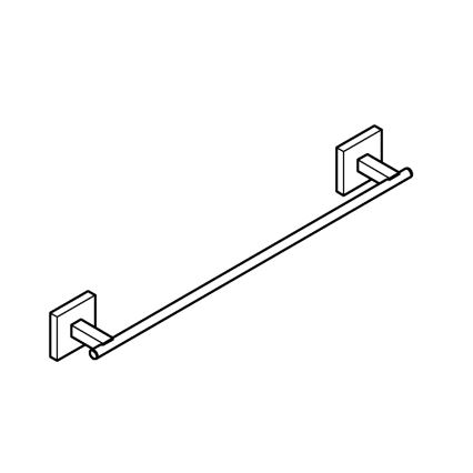GROHE 40987DC0 - Dvieļu turētājs START CUBE, 450 mm, nerūsējošais tērauds