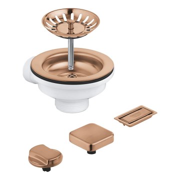 GROHE 40996DL0 - Aizplūdes komplekts virtuves izlietnēm, vara krāsā