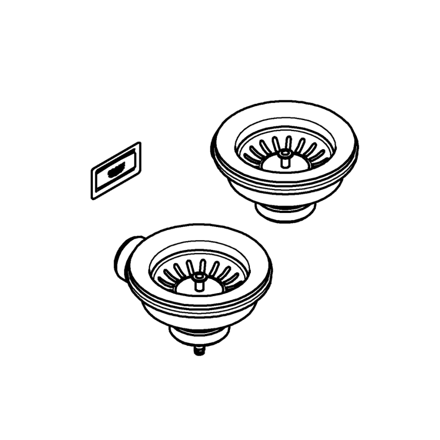 GROHE 40997DL0 - bronzas notekas komplekts (piederumi)