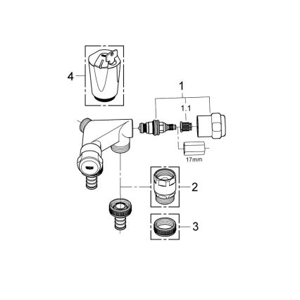 GROHE 41022000 - Dubultais vārsts EGGEMANN DN 15, spīdīgs hroms