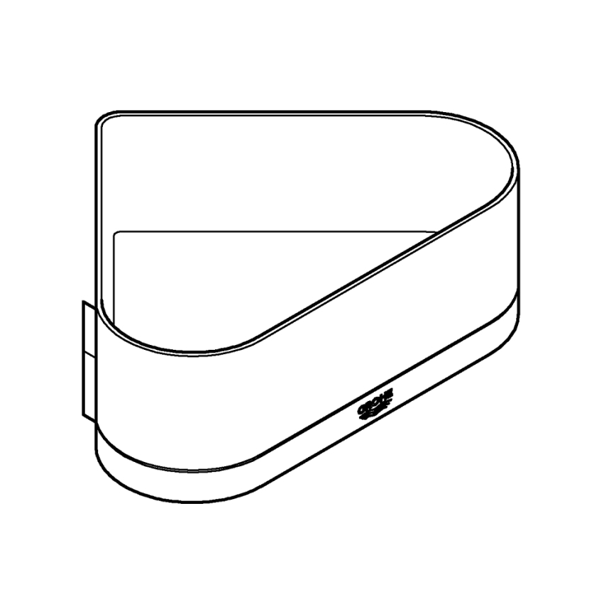 GROHE 41038000 - Stūra dušas paliktnis SELECTION spīdīgs hroms