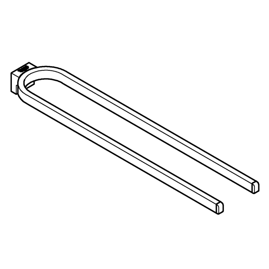 GROHE 41059000 - Dubultais dvieļu turētājs SELECTION 411 mm spīdīgs hroms