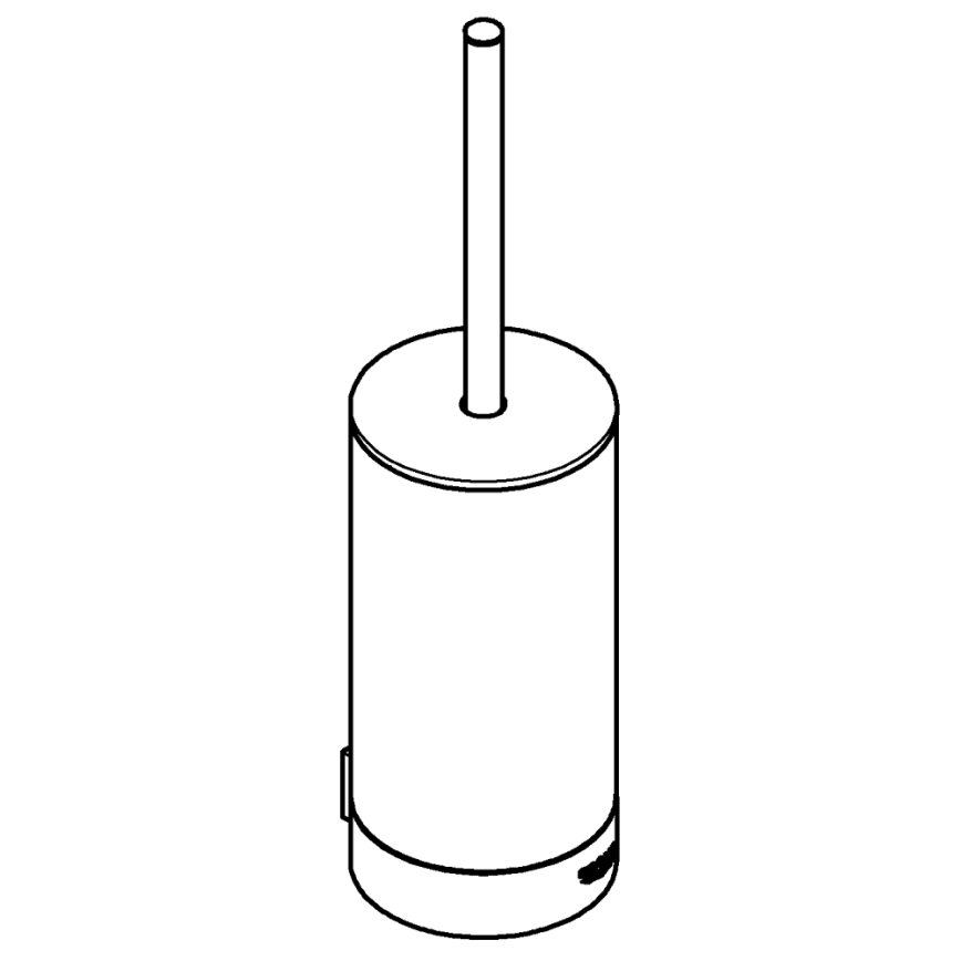 GROHE 41076000 - Tualetes birstes komplekts SELECTION spīdīgs hroms
