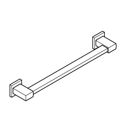 GROHE 41095000 - vannas rokturis START CUBE 504 mm spīdīgi hromēts