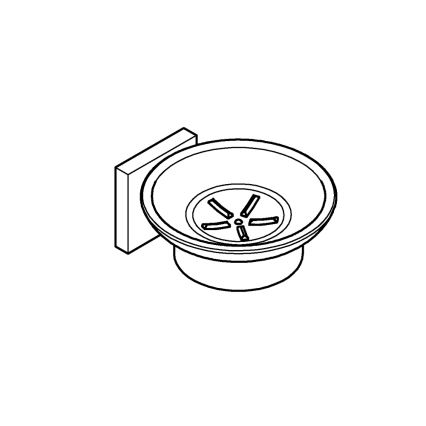 GROHE 41096000 - Ziepju trauks START CUBE 110 × 56 × 125 mm spīdīga hroma apdare