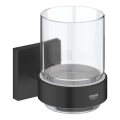 GROHE 410972430 - START CUBE stikla glāze ar turētāju, melna