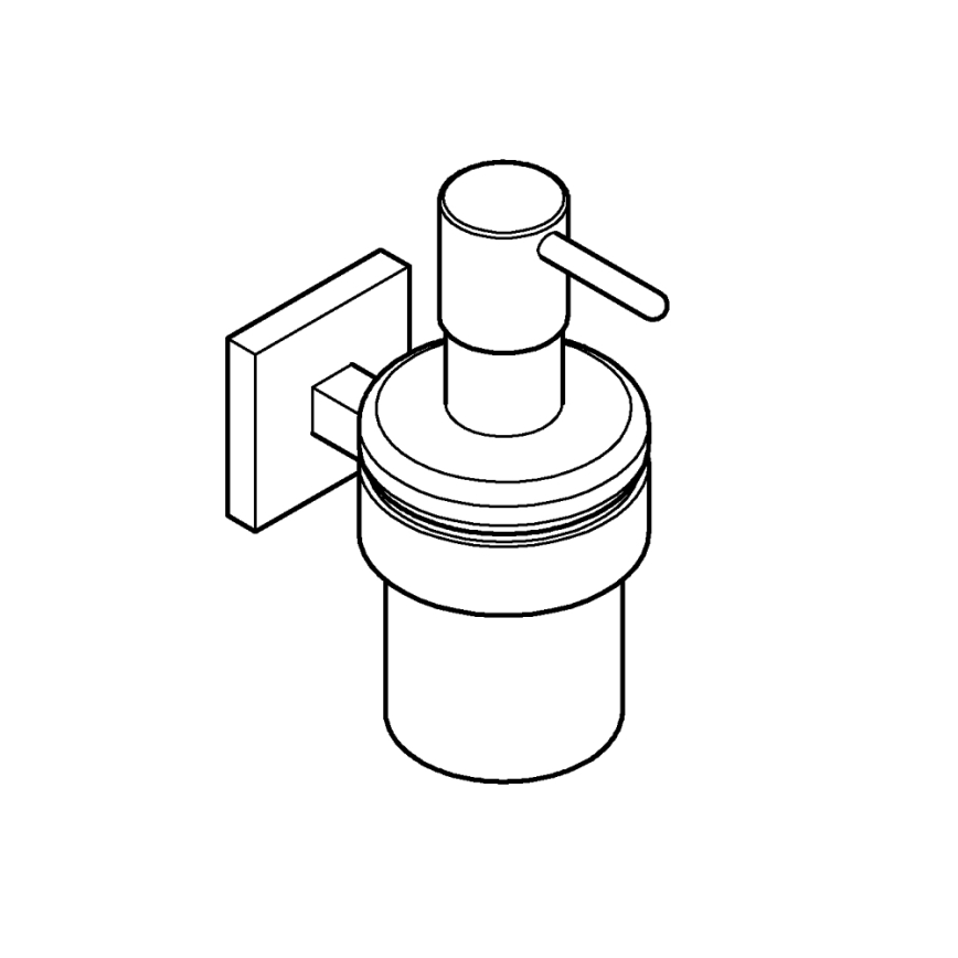 GROHE 41098DC0 - Dozators šķidrām ziepēm START CUBE 160 ml, no nerūsējošā tērauda