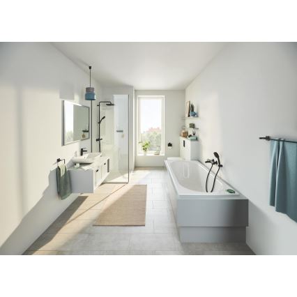 GROHE 411042430 - Divu roku dvieļu turētājs START CUBE 654 mm melns