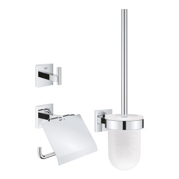 GROHE 41123000 - 3 vienā tualetes piederumu komplekts, spīdīgs hroms